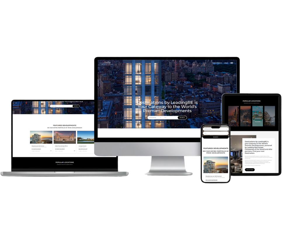 Destinations By LeadingRe - Website Design
